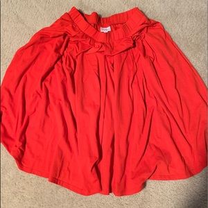 LulaRoe red Madison skirt